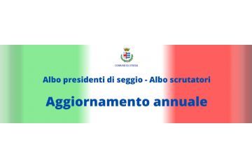 Avviso di aggiornamento Albo Scrutatori e Presidenti di Seggio